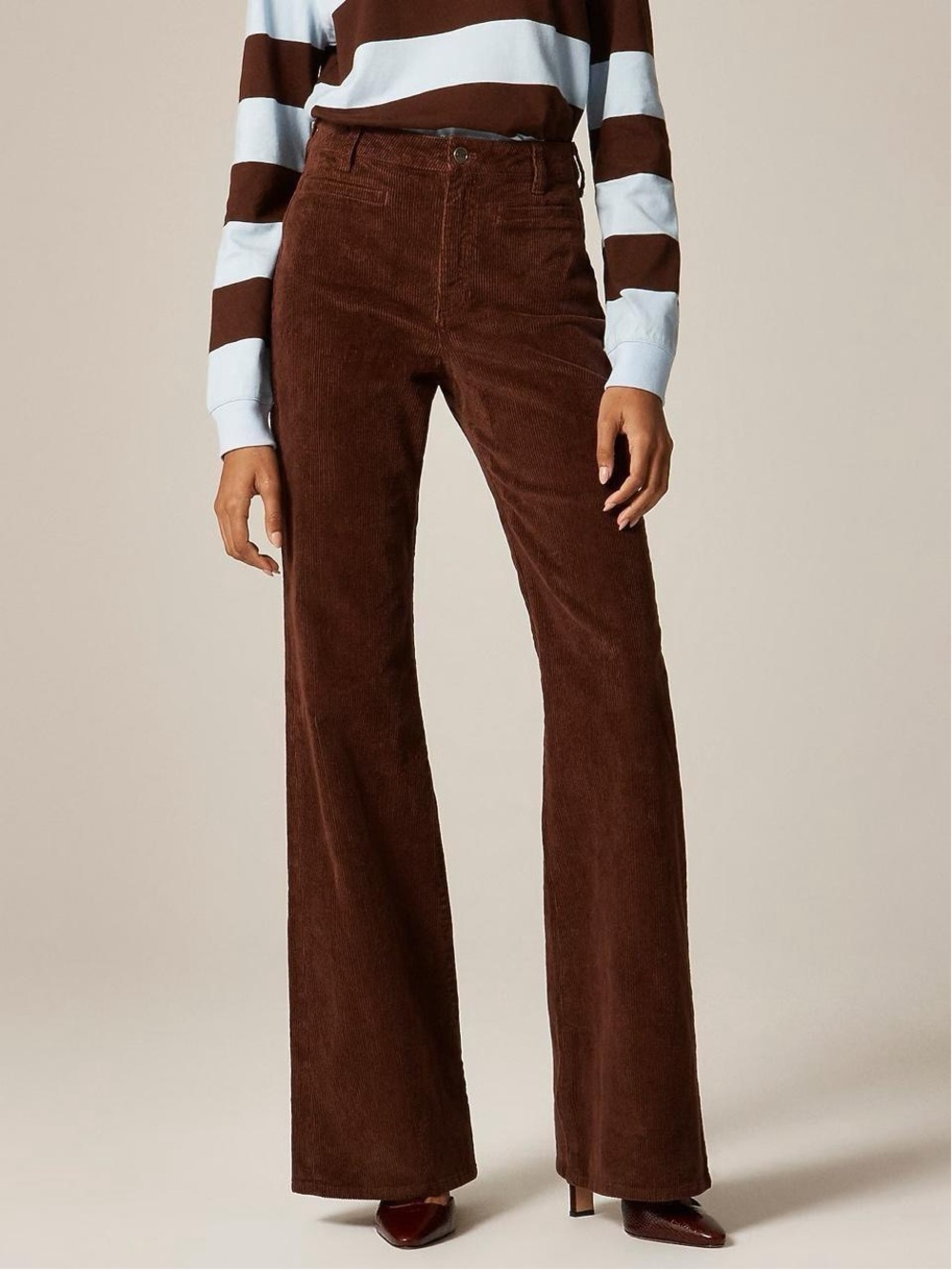 J. Crew Brown Corduroy Vintage Flare Pants